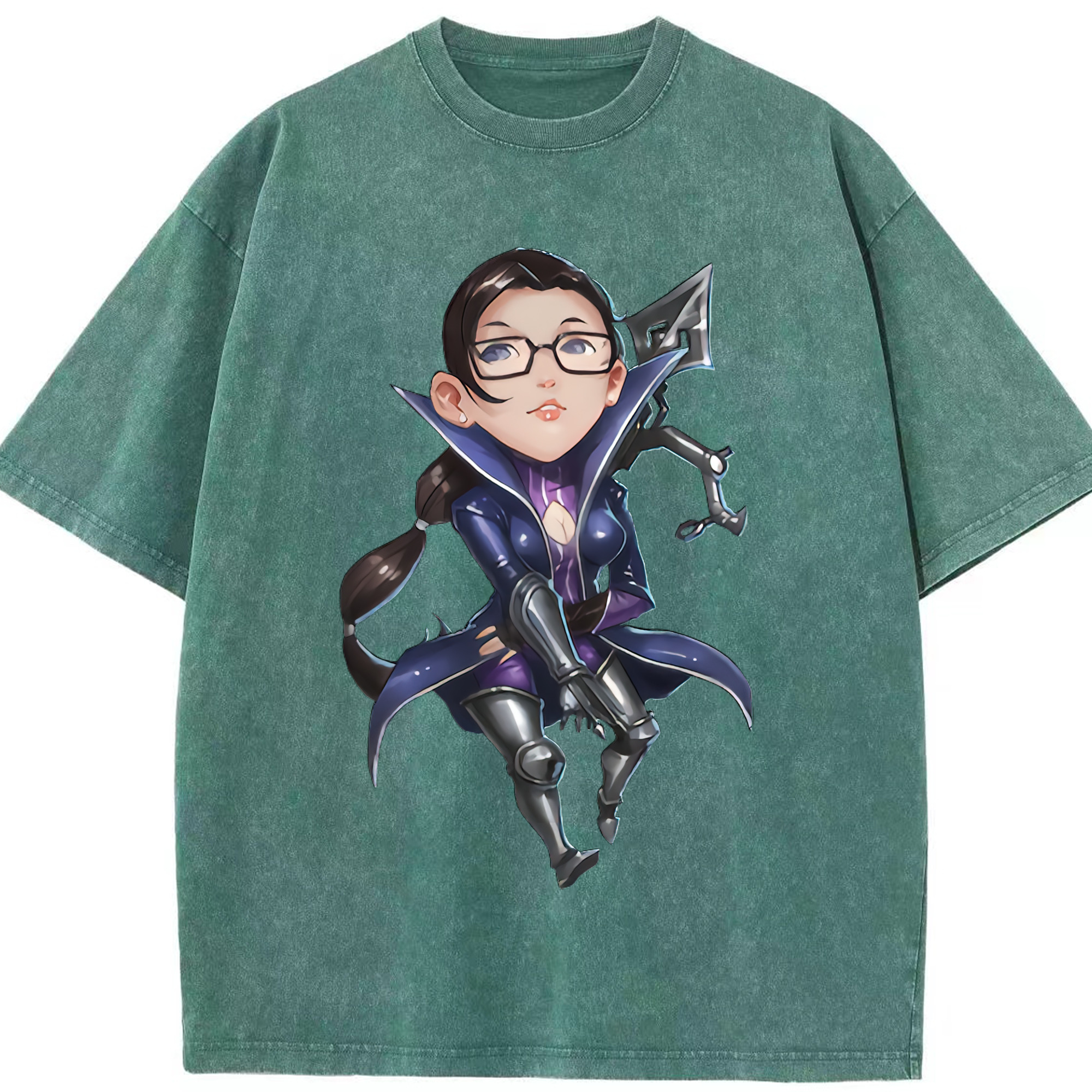 リーグ・オブ・レジェンド League of Legends LOL 綿100% ヴィンテージ風 半袖Tシャツ（フロントプリント）